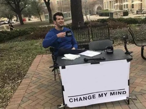 Change My Mind meme about Bowlcut